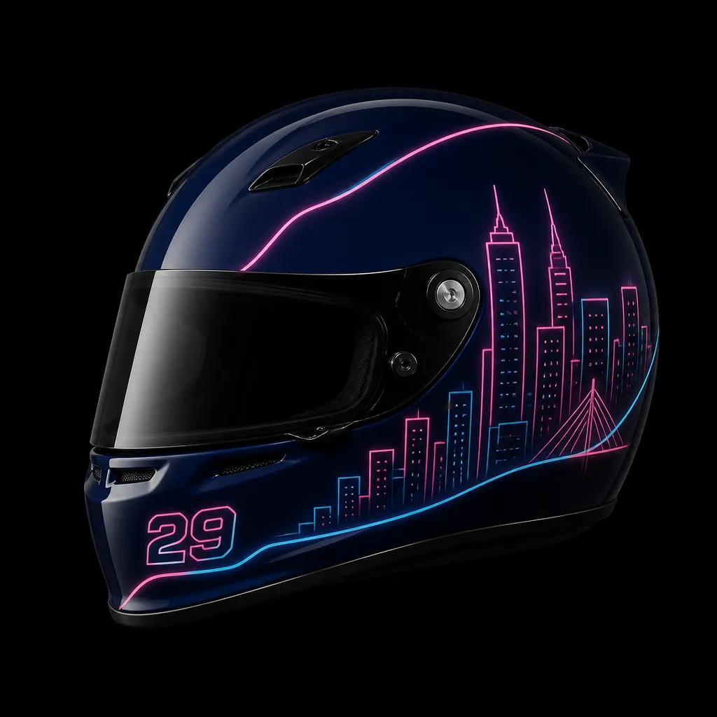 Night race helmet, 2024